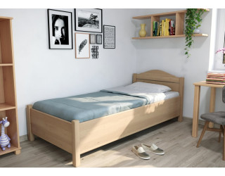 Buková posteľ Maria s úložným priestorom