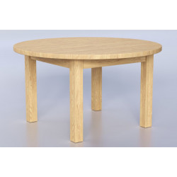Jaseňový okrúhly jedálenský stôl Bruno